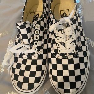 Checkered Vans nwot